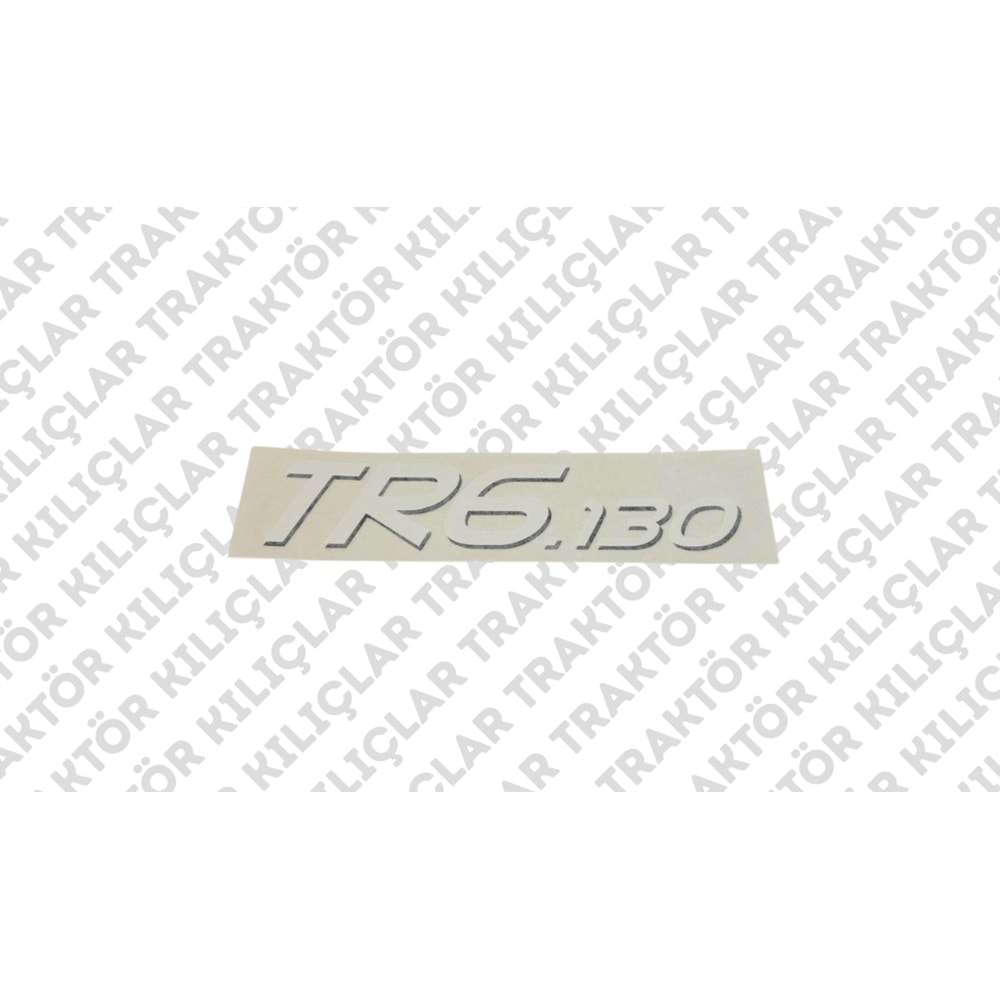 ETİKET - TR6.130 HP (ESKİ TİP TR6 SERİSİ)